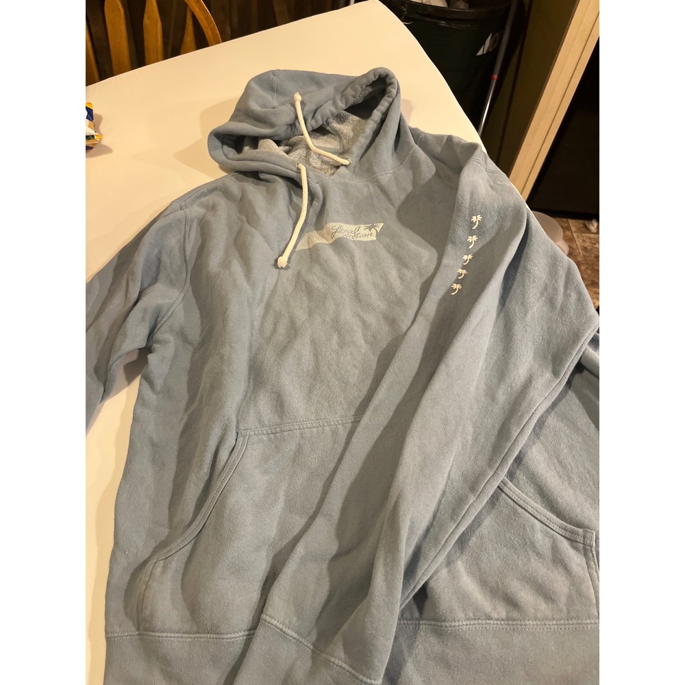 Local Motion Blue Graphic Hoodie Sweatshirt Size Large‎